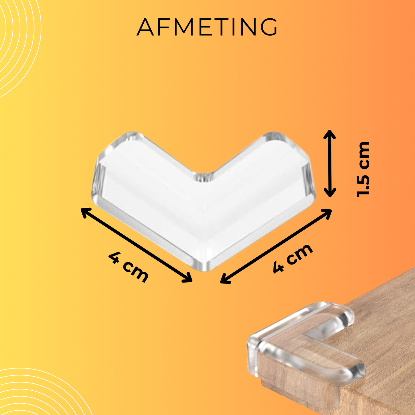 Hoek beschermer, 4 stuks - 3M - Tafelhoek Beschermers